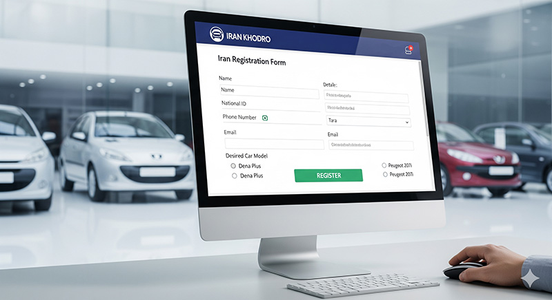 ثبت نام ایران خودرو شهریور 1404