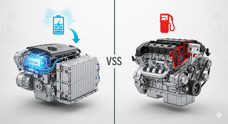 مقایسه تویوتا کرولا هیبرید با النترا بنزینی