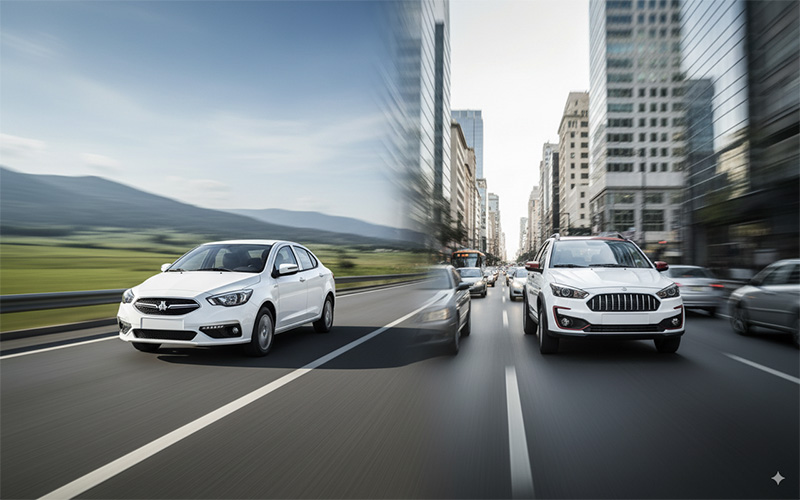 شاهین اتوماتیک در برابر اطلس اتوماتیک تجربه رانندگی و طراحی داخلی