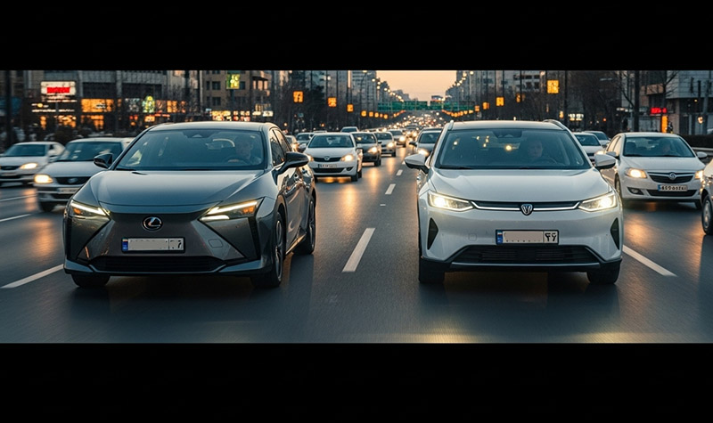 مقایسه لکسوس RZ با کراس‌اوورهای برقی موجود در بازار ایران