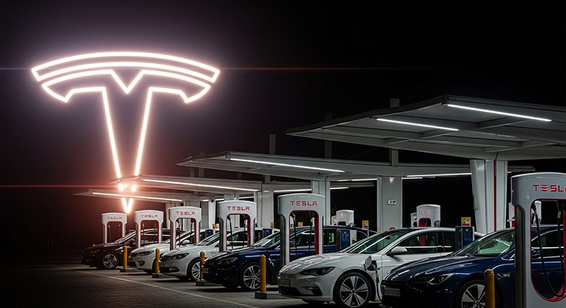 آیا خودرو تسلا قانونی در ایران شمارهگذاری شده؟ ماجرای تسلا در حال شارژ در عباسآباد