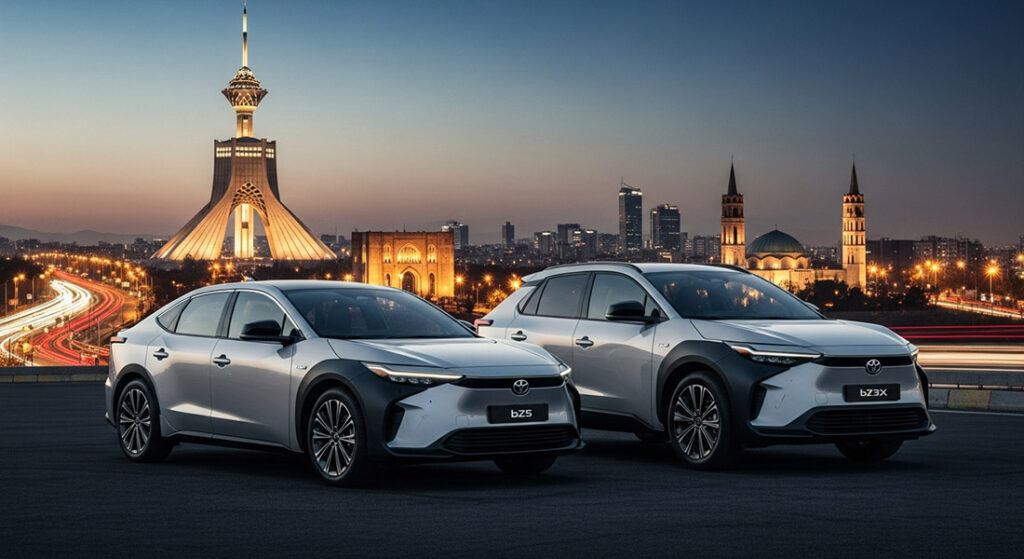 ورود طوفانی کراس‌اوورهای برقی تویوتا به ایران: bZ5 و bZ3X در راهند