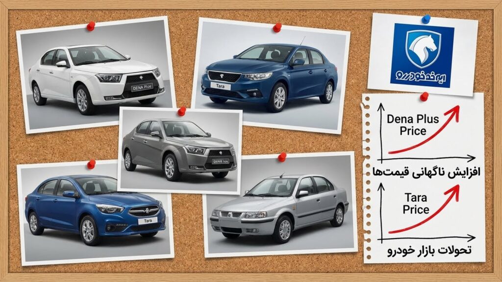 آخرین آپدیت قیمت کارخانه و بازار محصولات ایران خودرو