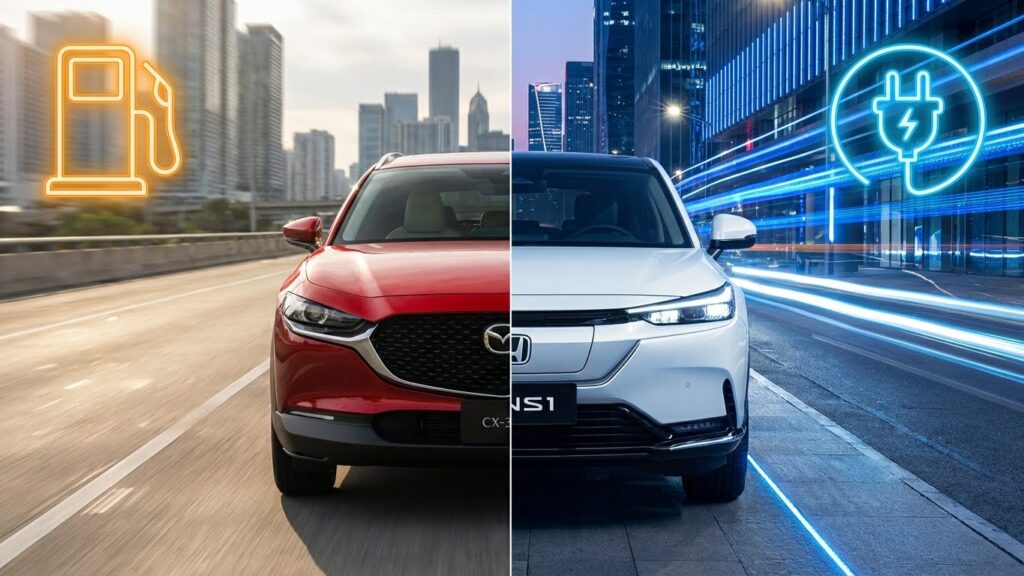 مقایسه دو کراس اوور وارداتی ; مزدا CX30 بهتره یا هوندا eNS1