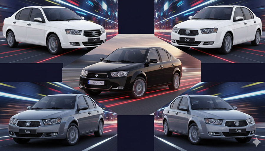 قوی‌ترین خودروهای داخلی ایران: تاپ 10 از نظر قدرت موتور و شتاب